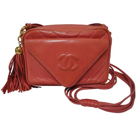 chanel salmon bucket bag vintage